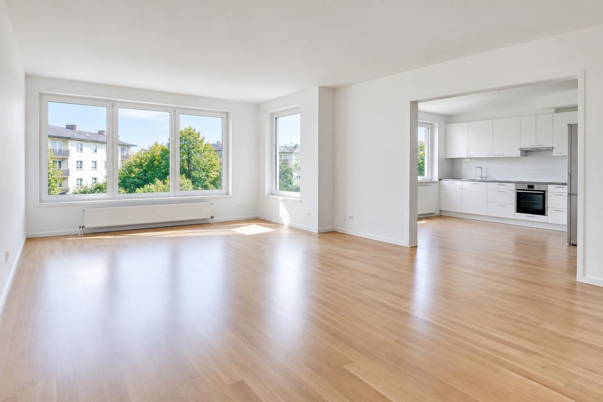 Freshly cleaned empty apartment ready for a new beginning